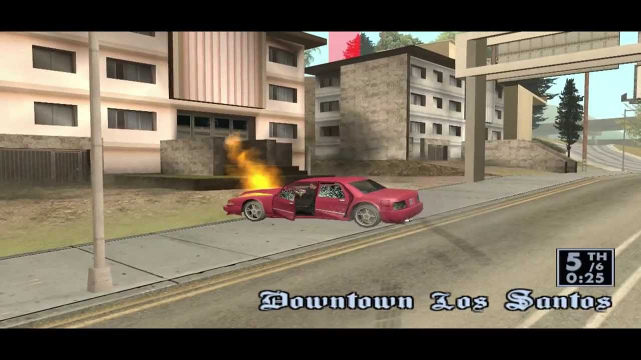 GTA SA: Challenge #3 - Los Santos races with six stars