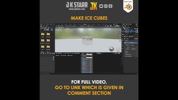 Tutorials: CGI: Blender 3D: Model or Make Ice Cubes #blender3d #b3d #shorts #ytshorts by #jkstarr