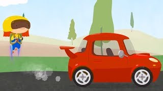 Dessin animé de McWheelie en français: voiture volante pour les bouchons