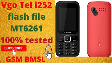 Vgo tel i252 Mt6261 flash fileread by avengers box free download