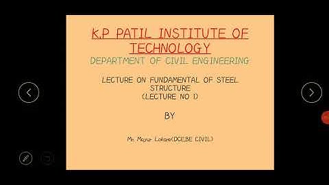 design of steel and rcc structure chapter 1 fundamental of steel structure lecture 1#