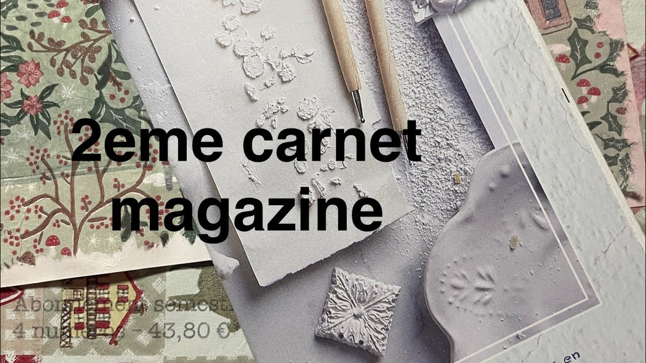 Je commence mon deuxième carnet magazine😉 cinq minutes ￼
