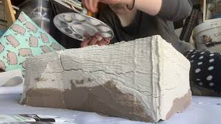 Painting plaster cast