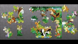 Disney Bambi Puzzle Game Animal Flower Jigsaw Rompecabeza