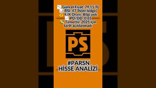 79 Tlde Parsan Fırsatı Mı? Temettü Teknik Sinyal