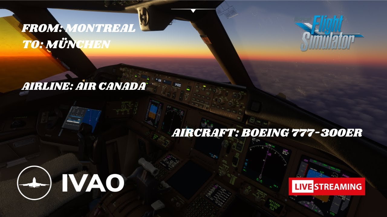 APPROACH TO EDDM (MÜNCHEN) - MSFS2020 / D-ABTC B777-300ER IVAO LONG HAUL WORLD TOUR #14