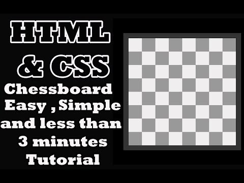 Creating chessboard with HTML & CSS  | Easy Tutorial