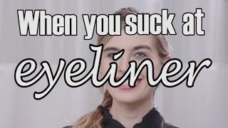 photo Uneven Eyeliner Meme when you suck at eyeliner christina tried her best hellogiggles