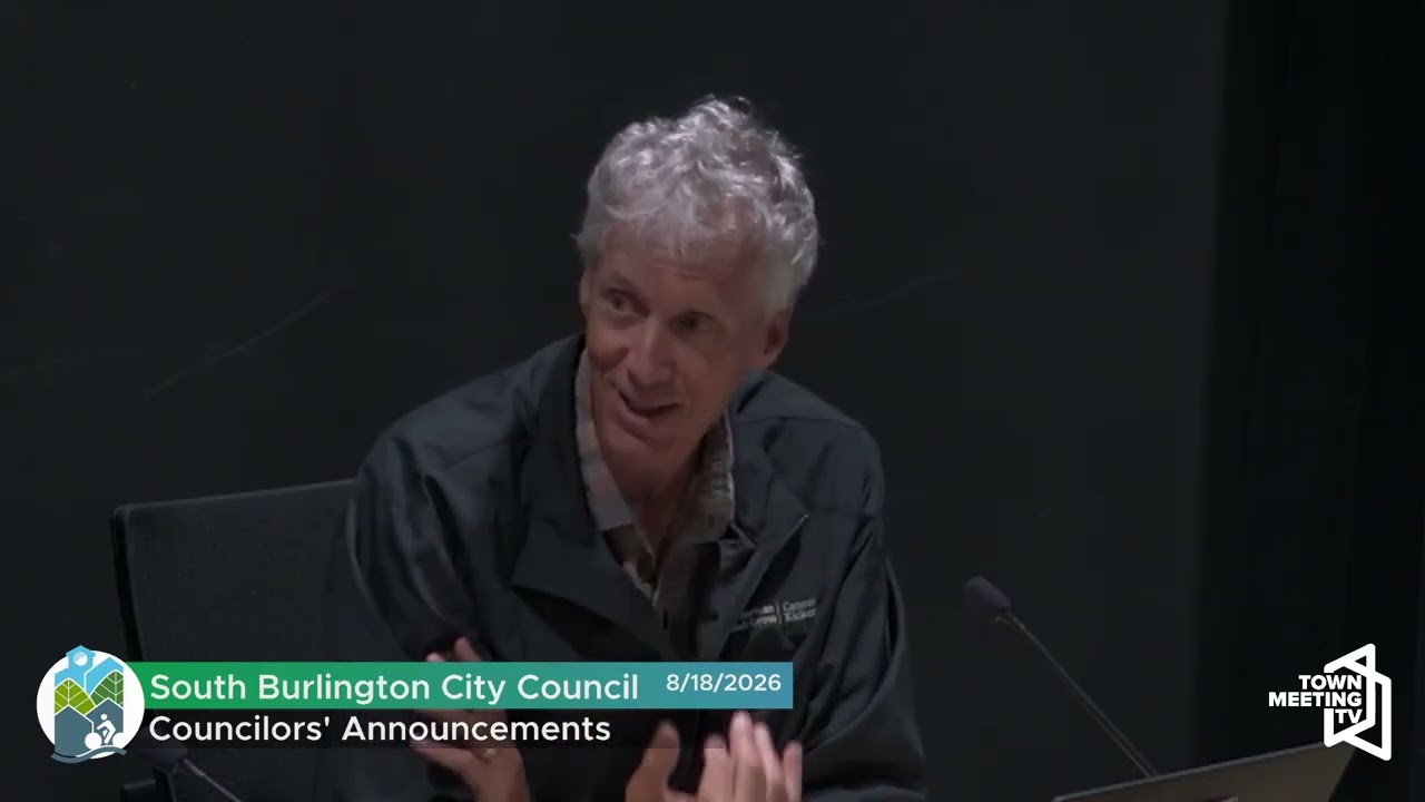 Thumbnail for South Burlington City Council - August 18, 2026