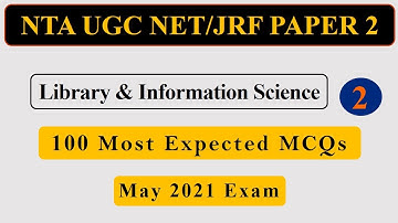 Library Information Science MCQ | NTA UGC NET 2021 | Objective Questions in Hindi Part - 02
