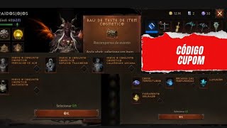 CODIGO DE GEMA LENDÁRIA 5* E COSMÉTICOS GRÁTIS. DIABLO IMMORTAL