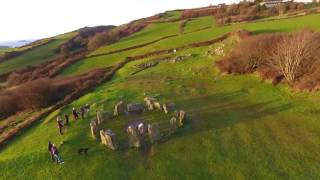 Drombeg Stone Circle Winter Solstice Sunrise Drone