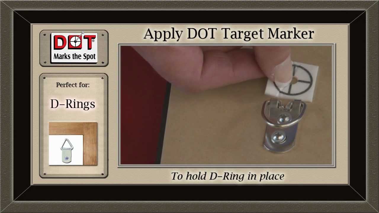 Hanging DRing Fasteners with DOT Marks the Spot YouTube