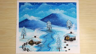 Gambar Pemandangan Salju yang Indah