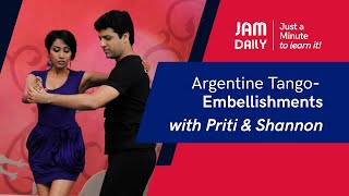 JAM Daily #37 | Just A Minute To Learn ' -Argentine Tango - Embellishments' | Dance With Madhuri screenshot 5