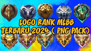 MENTAHAN LOGO RANK MOBILE LEGENDS TERBARU OKTOBER 2024.