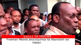 Hatimaye Mbowe aachiwa huru na kaongea aliyoyaona gerezani