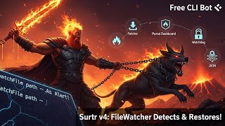 Surtr v4 Demo: FileWatcher Bot Detects Changes & Restores Files–Free Windows CLI Automation Tool 🔥⚔