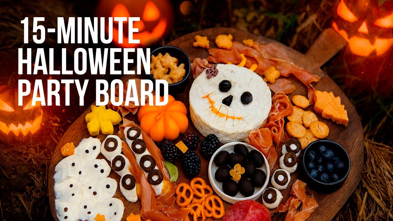 15-Minute Halloween Party Board 🎃 | Easy Charcuterie Snack Ideas for Spooky Season