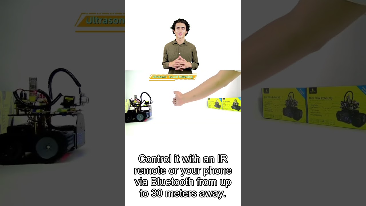 DIY Mini Smart Tank Robot V30  Programmable STEM Toy Car Kit Compatible with Arduino  Mixly