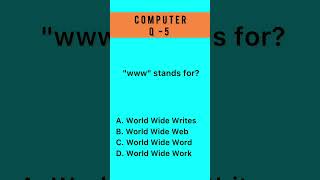 Computer Quiz. Try, Comment The Answer. Thanks For Watching.