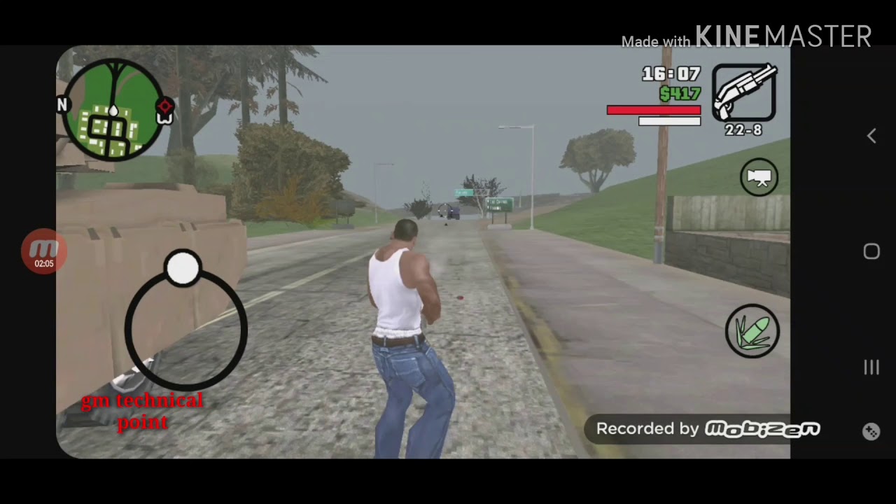 "GTA SAN ANDREAS" ANDROID GAMEPLAY|BY GM TECHNICAL POINT