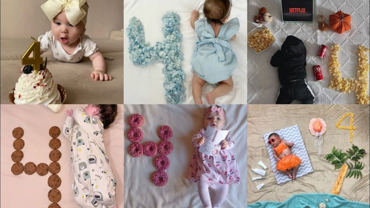 4 Month Baby Photoshoot Ideas at Home | Easy & Adorable DIY Newborn Photoshoot Guide