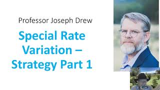 The Strategy of a Special Rate Variation Part 1