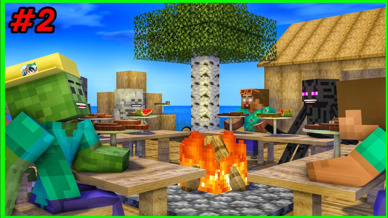 [ Lớp Học Quái Vật ] CHUYẾN CẮM TRẠI MÙA HÈ ( Tập 2) | Minecraft Animation - youtube