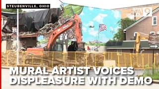 Artist says he wasn t properly notified as demolition begins on Tuskegee Airmen mural site
