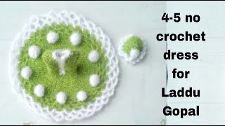 Laddu Gopal woolen crochet dress/क्रोशिया से बनाए लड्डू गोपाल की पोशाक/woolen dress for Kanha ji