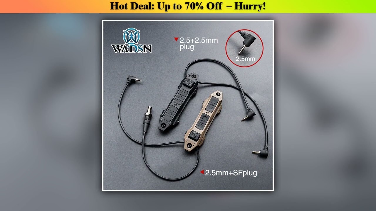 Slide WADSN New Tactical Augmented Remote dual switch Pressure for DBAL A2 PEQ-15 PEQ16 M600 M300 Fl