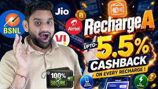 Best Mobile Recharge Cashback App 2026 | RechargeA Best Recharge Cashback & Commision App | screenshot 1