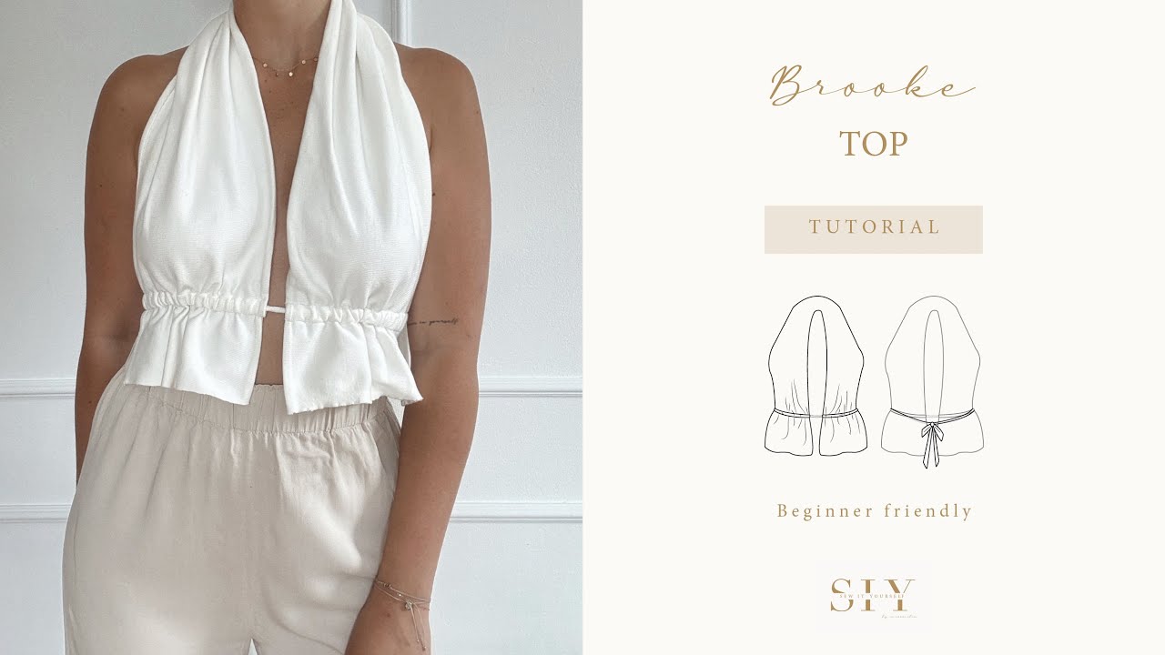 SEW Brooke Top | summer top | sewing tutorial - YouTube