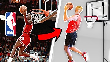 Recreating 100 NBA Dunks On My MINI HOOP