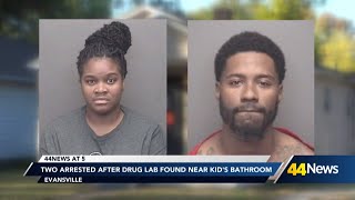 Police: Drug lab found connected to child’s bedroom in Evansville home, 21 pounds of synthetic