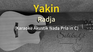Yakin (Karaoke Akustik) | Nada Pria in C | Radja