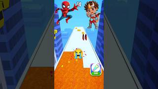 🔥 Crazy Roof Rails 3D Stack! | Epic Stickman Run Challenge 🚀#shorts #gaming #roofrails3d