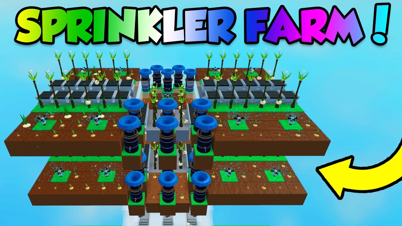 *NEW* Best "Sprinkler" AUTO FARM! *MONEY FAST* Roblox Sky Block YouTube