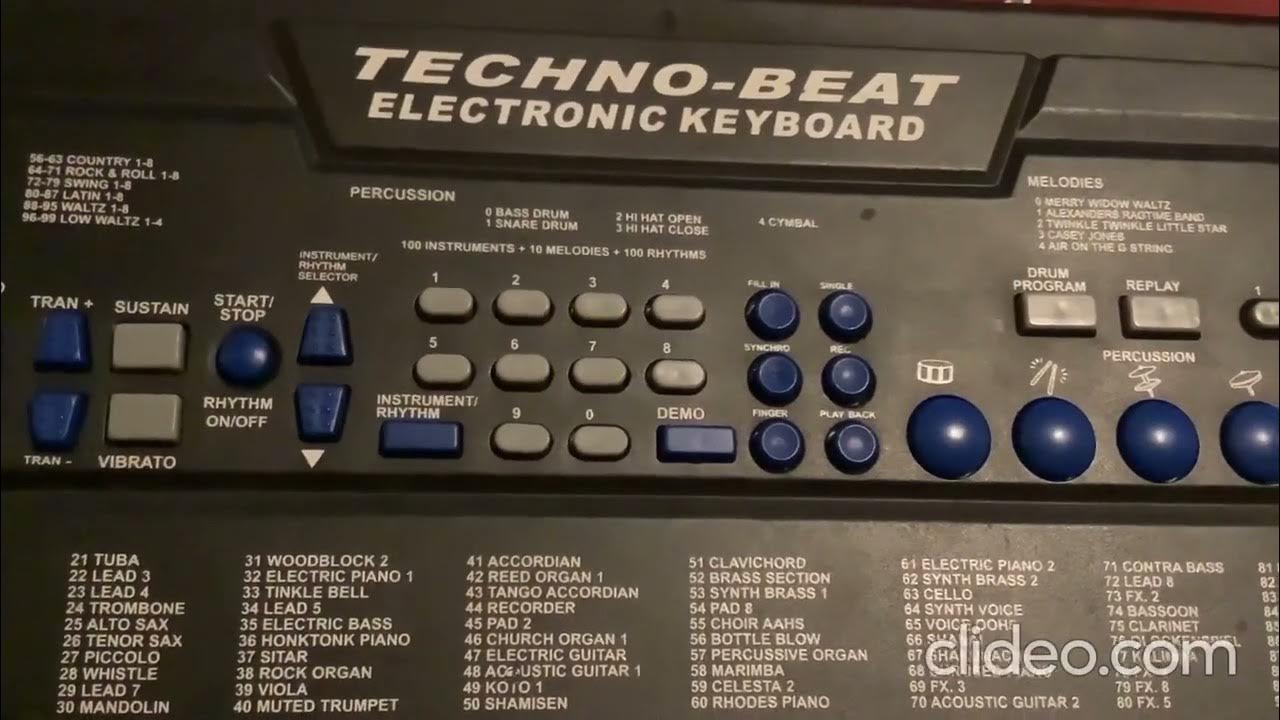 Techno-Beat Electronic Keyboard: Track #5 — Air On the G String - YouTube