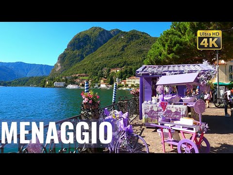 Menaggio 💚 Lake Como, Italy [Walking tour] in 4k - Lombardy