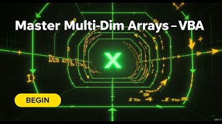 Multi-Dimensional Arrays in VBA | Excel VBA for Beginners | Learn VBA Step by Step