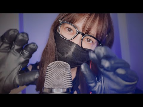 [ASMR] 眠たくなるマウスサウンド😴 / 革手袋 / mouthsounds, Leather gloves
