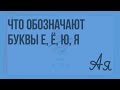 Что обозначают буквы е, ё, ю, я. Видеоурок по русскому языку 2 класс