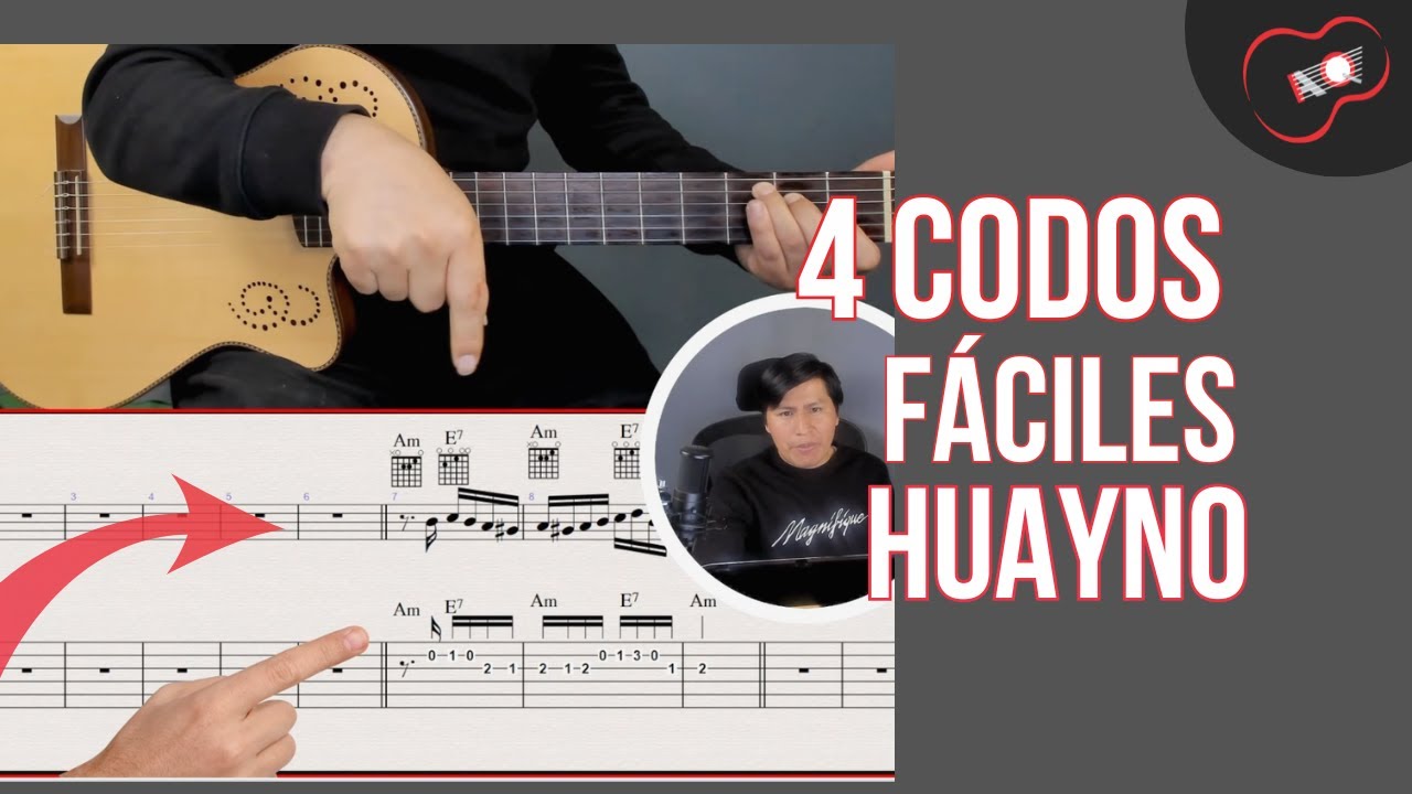 4 CODOS Fáciles para Tocar HUAYNO Ayacuchano (Paso a Paso con Tablatura)