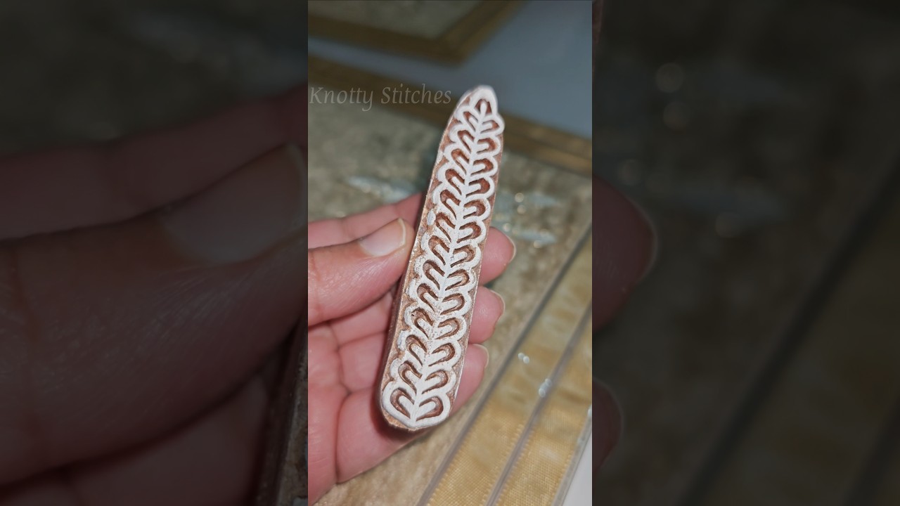 wooden blocks for block printing / how to do Block printing at home #shorts