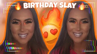 SOFT GLAM MAKE UP TUTORIAL ON CLIENT (w. pop of orange) | SLAYED BY SAIR #softglam #softglamonclient screenshot 5