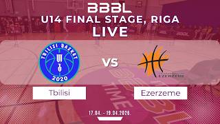 Tbilisi Basket 2012 vs Ezerzeme-Rezekne 2012 | BBBL Boys U14 Final Stage | Group Phase