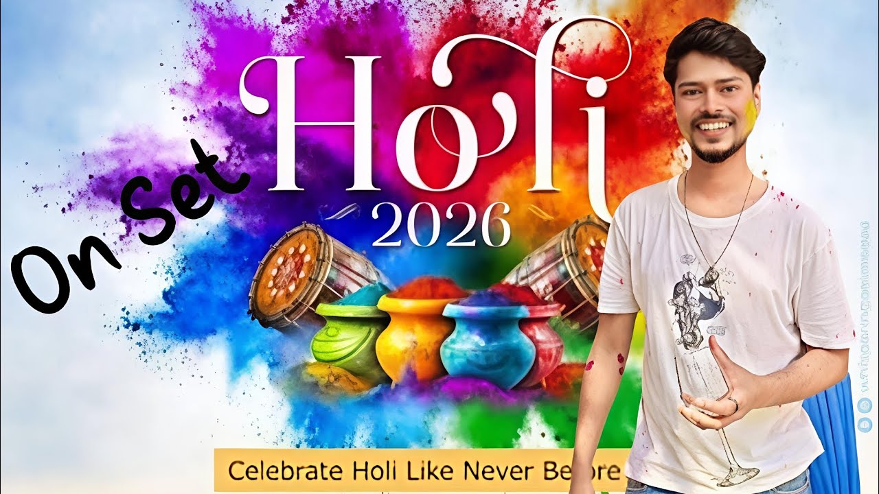 Holi Hai! Shooting Set Edition 🎨🫟#youtube#holi#vlog#dailyvlog#shoot#viral#trending#holispecial#masti