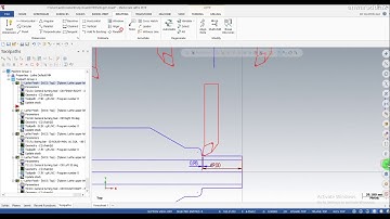 CNC LATHE USING G42 AND G41
